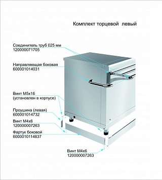 Комплект торцевой для линии раздачи "HOT-LINE" (левый) (21000001875)-1