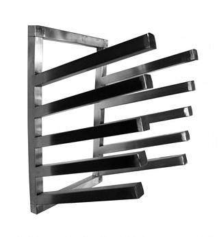 Полка для досок Сд-2, 600*300*450 каркас труба нерж. 25*25 +пруток (5 ячеек)-1