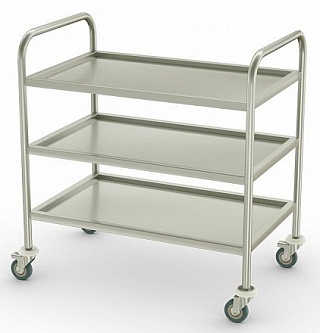 Тележка сервировочная ТС-С-3-800.500.850-02 (ТС-3 разборная)-1