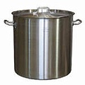Котел 25 л. нерж. d=32 см. h=32 см. двойное дно MGSteel