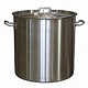 Котел 25 л. нерж. d=32 см. h=32 см. двойное дно MGSteel
