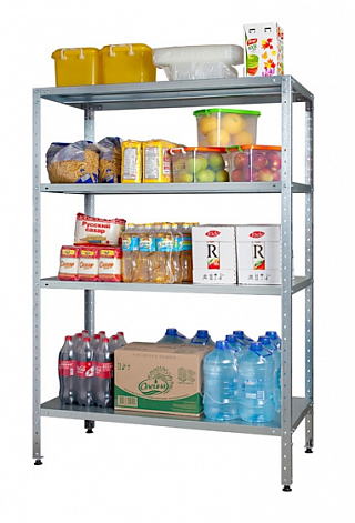 Стеллаж СтПЛ 1200*600*1800, 5 полок сплошные нерж. 0,8мм-1