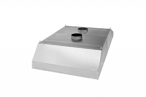 Зонт вытяжной ЗВД 1800*1800*400, нерж.ст.-1