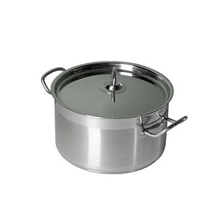 Кастрюля  2,0 л. нерж. d=19 см. двойное дно MGSteel-1