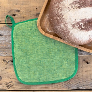 Прихватка Этель 20×20 см, полулён, 50% хлопок, 50% лён-1