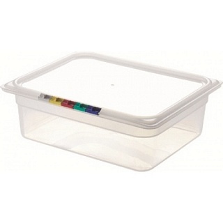 Гастроемкость из полипропилена без крышки GN 1/2 325х265х100 мм прозрачная [21006]-1
