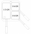 Комплект из 3-х корзин GN 1/3 и 1/6 для макароноварки VEROTERM