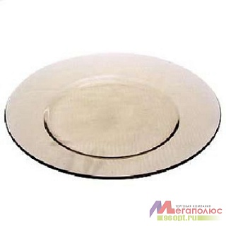 Тарелка обед. ДИРЕКТОР дымч. 24,5см. (6/36)-1