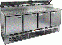 Стол охлаждаемый для пиццы HICOLD PZE2-1111/GN (1/6H) камень 
