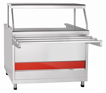 Мармит 1-х блюд ПМЭС-70КМ (2 конфорки, одна полка, подсветка 1120 мм) кашир 21000802786-1