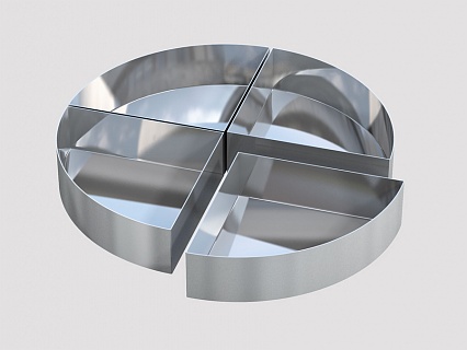 Гастроемкость 1/4 нерж. для сковороды 600 мм-1