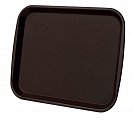 Поднос прямоугольный 470*365 мм коричневый 1/25