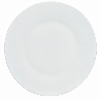 Тарелка плоская круглая d=20 см белье 6/48-1
