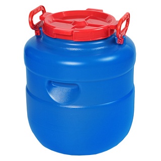 Бочка 30,0 л, 350*350*415 мм, d-195 мм Дачная круглая цветная (Ижевск) 1/3-1