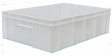 Ящик сплошной белый (600х400х177) морозостойкий