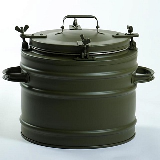 Термос армейский, 18 л, металл, колба из нержавеющей стали, зелёный-1