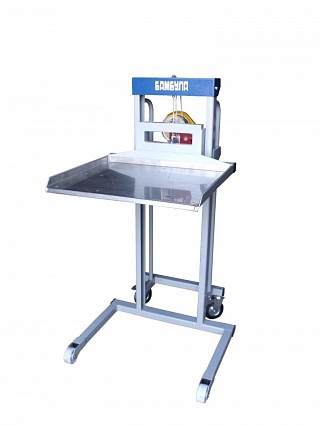 Тележка Бамбула 150-48-1, тормоз на одно рулевое колесо, вкладыш нерж.-1