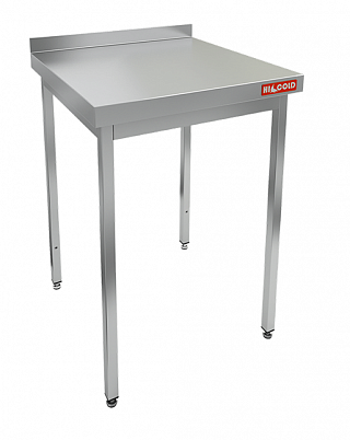 Стол производственный пристенный с бортом без полки HICOLD НСО-7/7Б-1