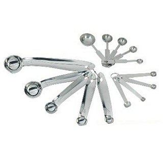 Набор мерных ложек 5шт. (15-2,5-1,25-0,6мл) нерж.сталь-1