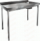 Стол производственный пристенный с бортом для сбора отходов HICOLD НДСО-12/6БЛ