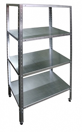 Стеллаж СТРо 1.116 1100*600*1800, 4 полки-решетки, оцинк. -1