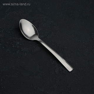 Ложка чайная Доляна Gleen, длина 14 см, толщина 1 мм, нержавеющая сталь, серебристая-1