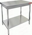 Стол нержавеющий разделочный центральный с полкой HICOLD НСО-10/6П