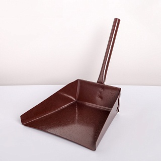 Совок хозяйственный металлический с короткой металлической ручкой, 17×19×25 см-1