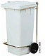 Бак для отходов AV 4674 на колесах, белый