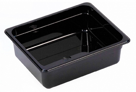 Гастроемкость из поликарбоната GN 1/2 327х265х100 мм черная [JW-P124B]-1