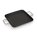 Сковорода-гриль квадратная 280х280 нерж. антиприг. покрытие с двумя ручками, ИНДУКЦИЯ, LUXSTAHL