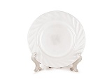 Тарелка плоская круглая d=17,5 см белье 6/72