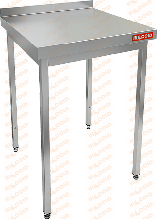 Стол производственный пристенный с бортом без полки HICOLD НСО-6/7Б-1