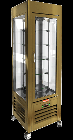 Витрина кондитерская вертикальная с вращением HICOLD VRC 350 R Bronze-2