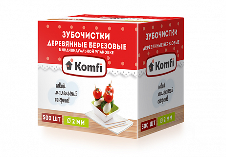 Зубочистки 500 шт в индивидуальной упаковке-1