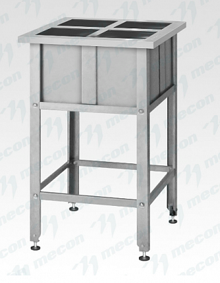 Ванна моечная для обработки яиц ВМСн - 700*700*860 "Norma Inox", 4 м/о 275*285*350 (ножка угловая)-1