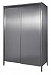 Шкаф нерж. 1000*600*1800, 3 промежуточные полки, двери-купе, каркас св. труба нерж.-preview-2