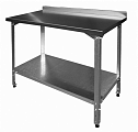 Стол СПЛ 1000*770*1000 2 полки спл. оцинк., каркас уголок оцинк., ноги полностью перф.