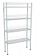 Стеллаж для тарелок ЭКОНОМ СКТК-4КЭ (сетки хром, каркас окраш.) 895*270*1680(1700)мм
