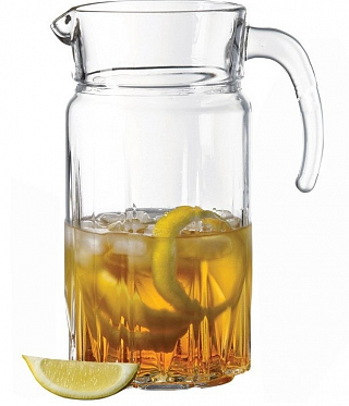 Кувшин 1,5 л. d=118, h=235 мм с прозр. крышкой Карат Б /6/-1