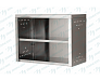 Полка навесная закрытая ПНЗн - 1000*400*600 "Norma Inox", двери-купе, полка сплошная-preview-2