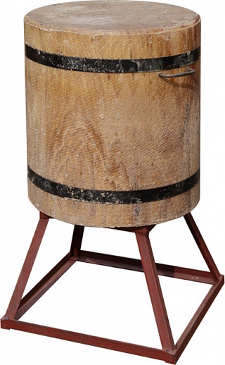 Разрубочная колода 450-500 мм сварная подставка дуб-1