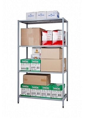 Стеллаж СтПЭ 1500*700*1800, 4 полки перф. нерж. 1мм, каркас сварн. труба нерж. 25*25, все полки с обвязкой из трубы -1