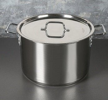 Кастрюля 15л. (d 30см; h 23см) сварной, клепан ручки без ТРС-1