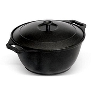 Кастрюля ал. литая 8,0л черный (3шт)-1