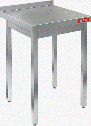 Стол производственный пристенный с бортом без полки HICOLD НСО-6/6Б-1