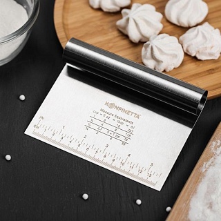 Шпатель кондитерский с размерной линейкой, 15×11,5 см-1