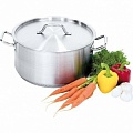 Кастрюля 24,0 л нерж. d=40мм h=20см с крышкой (индукция)MGTender