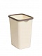 Ведро для мусора Violet Tandem с фиксатором 20л слон.кость/шоколад 842226