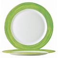 Тарелка d=195 мм. зеленый край Браш /6/
